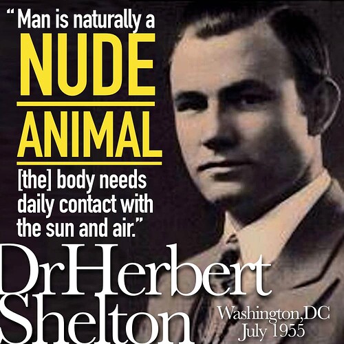 Nude Animal Dr Herbert Shelton naturism