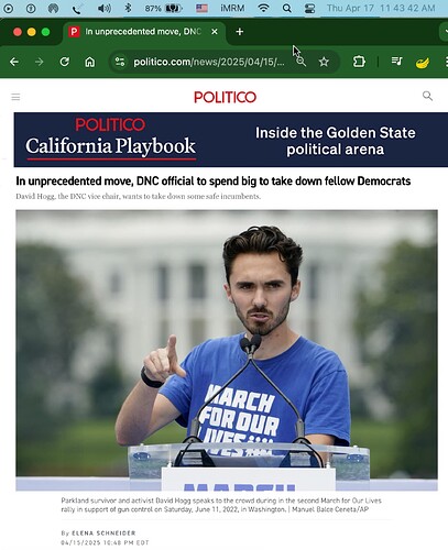 Our Man & Friend in Washington @DNC Vice Chair David Hogg
