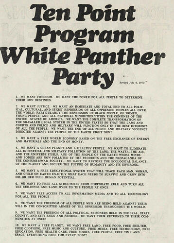 John Sinclair Founder White Panther Party.