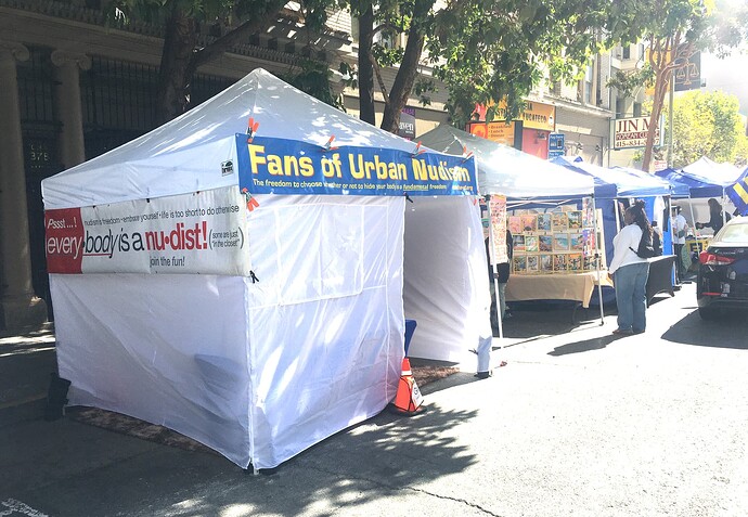FUN FansOfUrbanNudism @SFWNBR BodyAutonomy @SFPride 2025 Booth