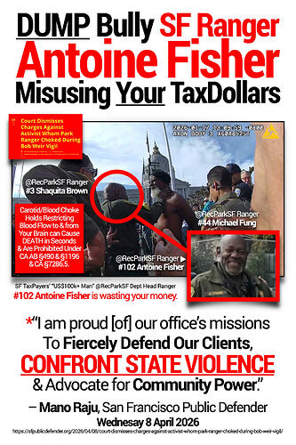 sm Guns&Roses @ManoRajuPD @SFPublicDefender v @RecParkSF Bully Fisher et al State Violence