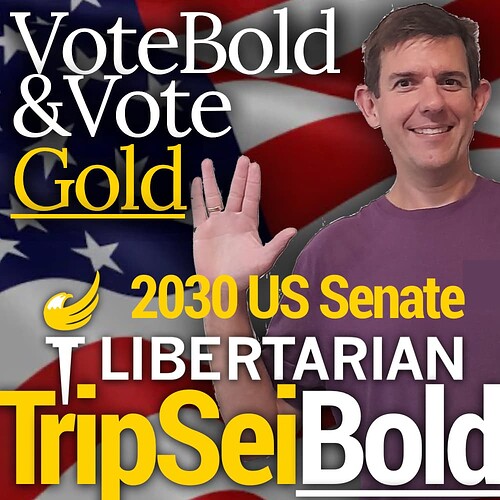 Trip SeiBold LPSF Treasurer 2030 & 2040 Indie Candidate for US Senate