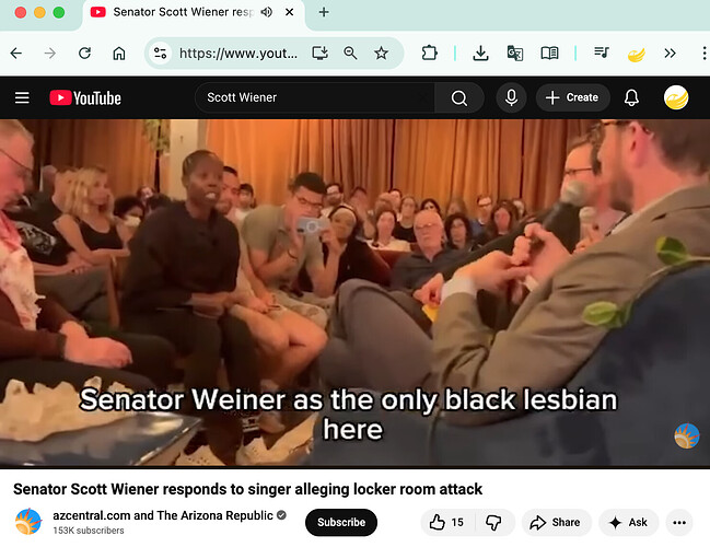 Mannys Black Lesbian Singer Tish Hyman v CA Sen Scott Wiener