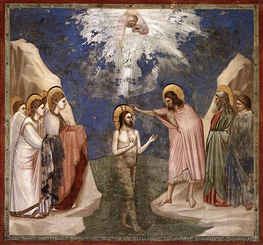 Giotto di Bondone Baptism of Christ