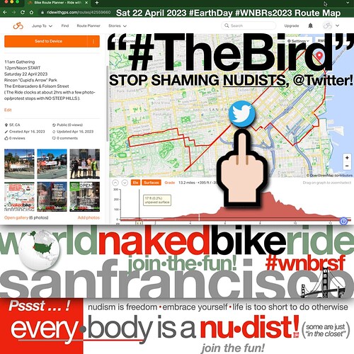 ProTest Shaming @TwitterSF TheBird @PolkSt Sat22April2023 #WNBRs2023.